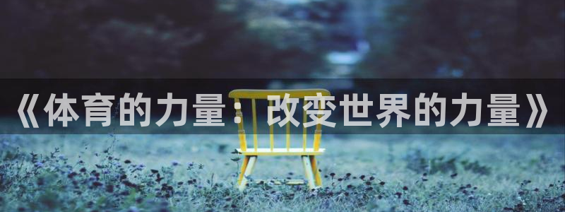 德国vsport体育官方正版app集团：《体育的力量：改变世