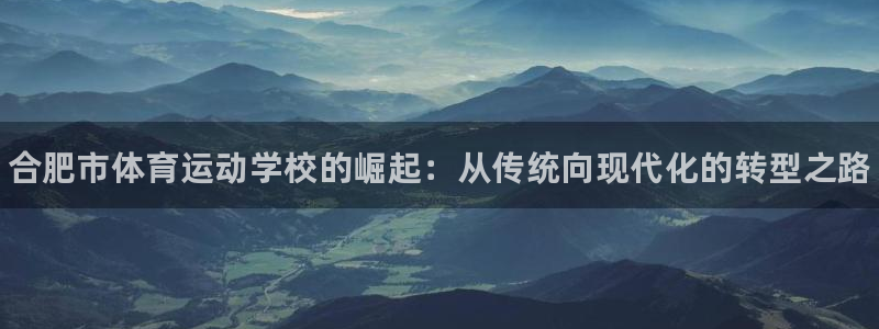 vsport体育官网下载注册：合肥市体育运动学校的崛起：从传